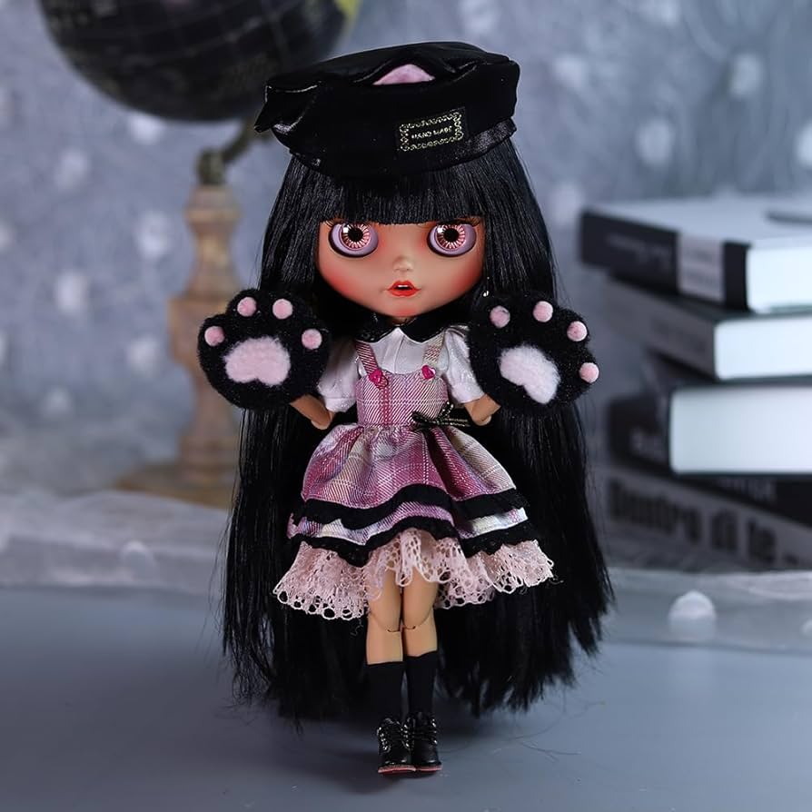 Amazon.co.jp: ICY Fortune Days 人形の服は-猫のスカート, 1/6